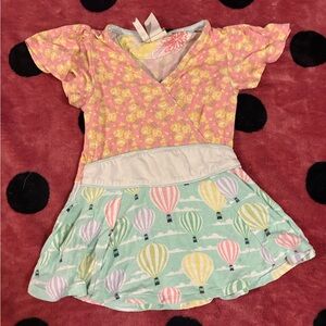 Matilda Jane Pink and Green Balloon Dress